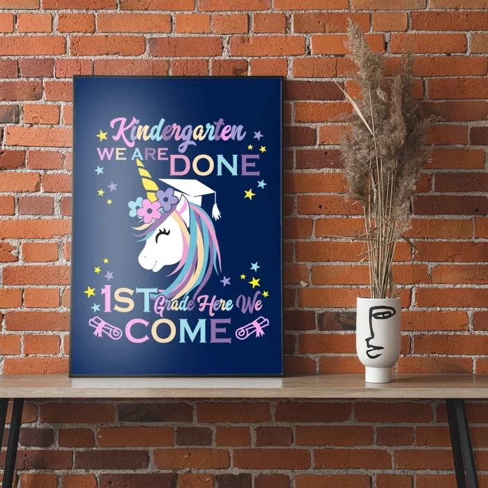 Kindergarten Graduation Magical Unicorn Poster