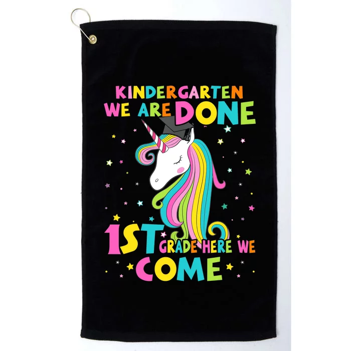 Kindergarten Graduation Magical Unicorn Gift Platinum Collection Golf Towel