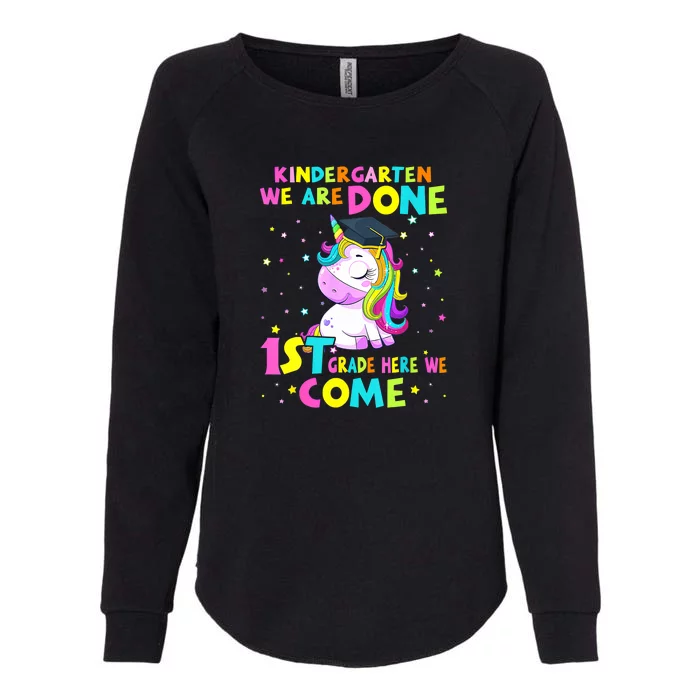 Kindergarten Graduation Magical Unicorn For Girls Graduate Womens California Wash Sweatshirt