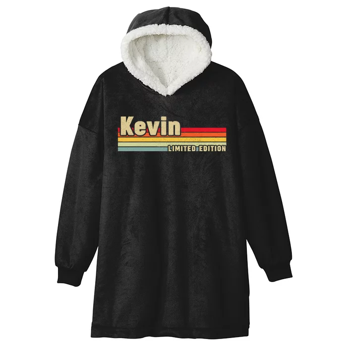 Kevin Gift Name Personalized Birthday Funny Christmas Hooded Wearable Blanket