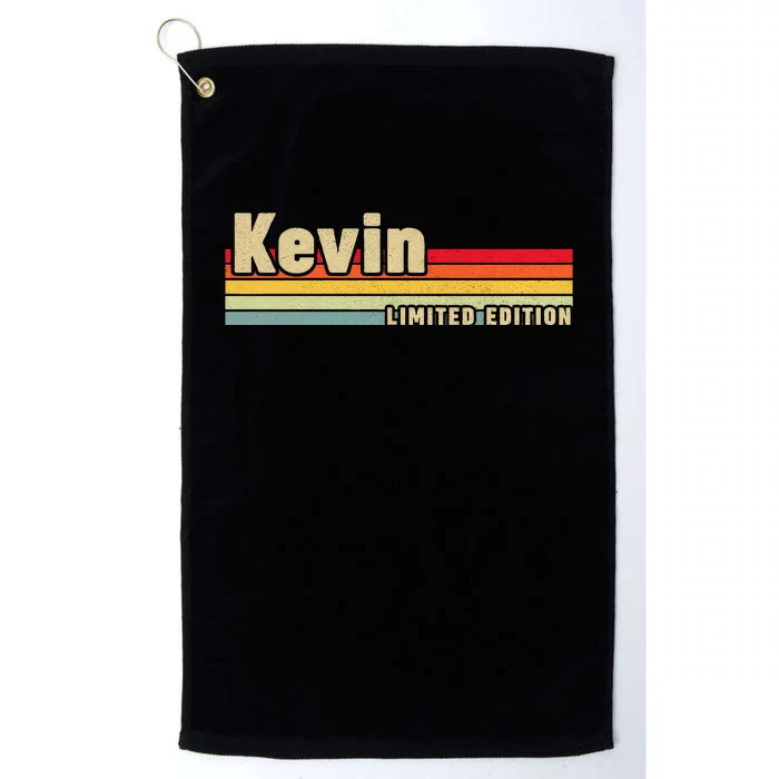 Kevin Gift Name Personalized Birthday Funny Christmas Platinum Collection Golf Towel