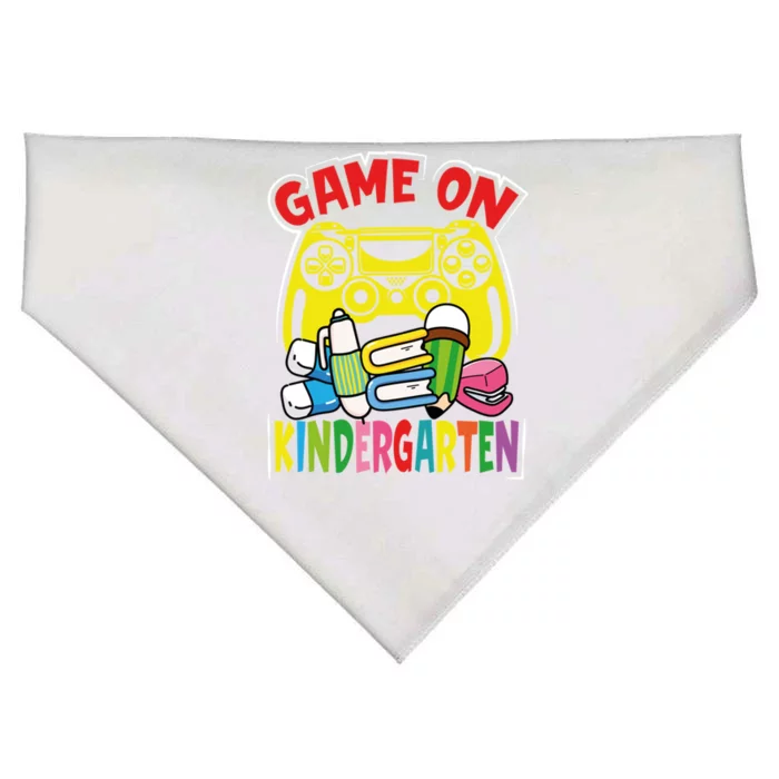 Kindergarten Game On Kindergarten Great Gift USA-Made Doggie Bandana