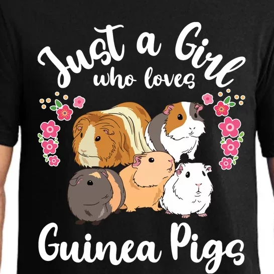 Kids Guinea Pig Just A Girl Who Loves Guinea Pigs Pajama Set