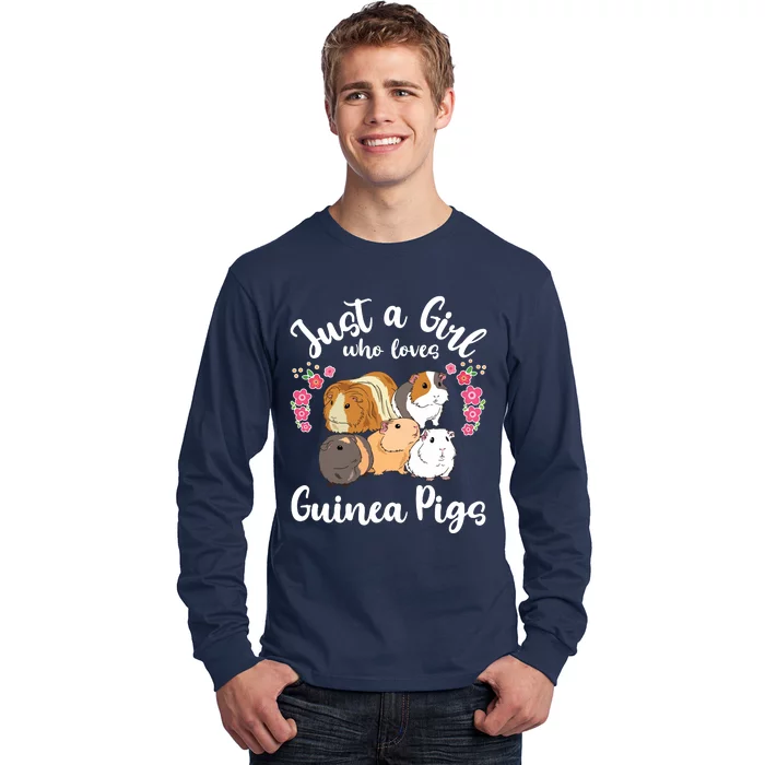 Kids Guinea Pig Just A Girl Who Loves Guinea Pigs Long Sleeve Shirt