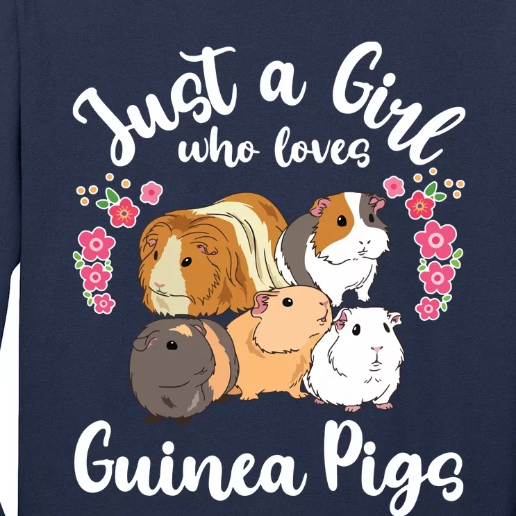 Kids Guinea Pig Just A Girl Who Loves Guinea Pigs Long Sleeve Shirt