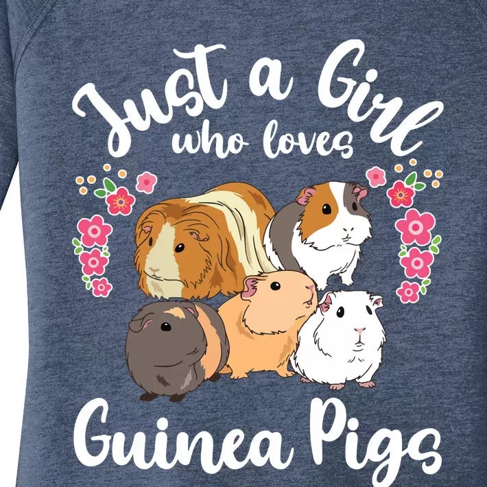 Kids Guinea Pig Just A Girl Who Loves Guinea Pigs Women's Perfect Tri Tunic Long Sleeve Shirt