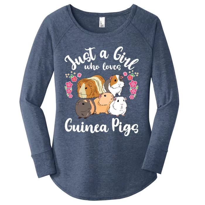 Kids Guinea Pig Just A Girl Who Loves Guinea Pigs Women's Perfect Tri Tunic Long Sleeve Shirt