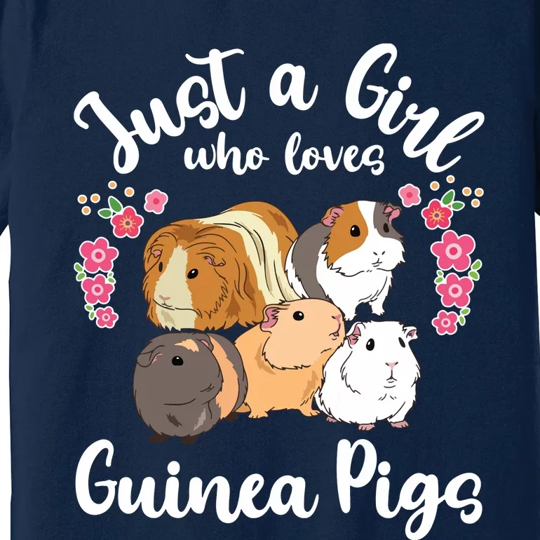 Kids Guinea Pig Just A Girl Who Loves Guinea Pigs Premium T-Shirt