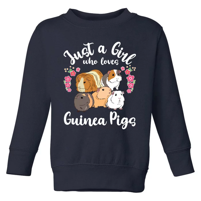 Kids Guinea Pig Just A Girl Who Loves Guinea Pigs Toddler Sweatshirt