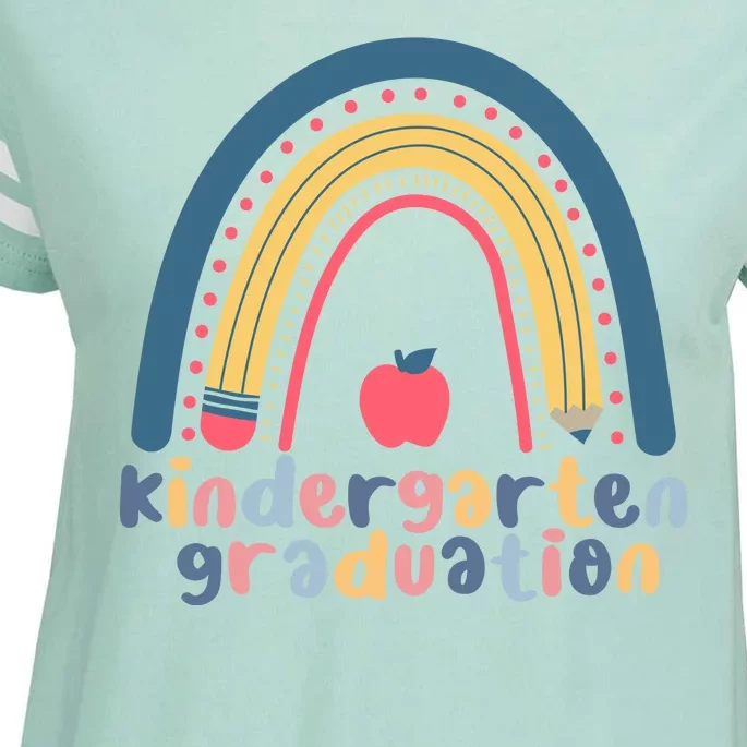 Kindergarten Graduation Rainbow Cute Enza Ladies Jersey Football T-Shirt