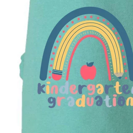 Kindergarten Graduation Rainbow Cute Doggie 3-End Fleece Hoodie