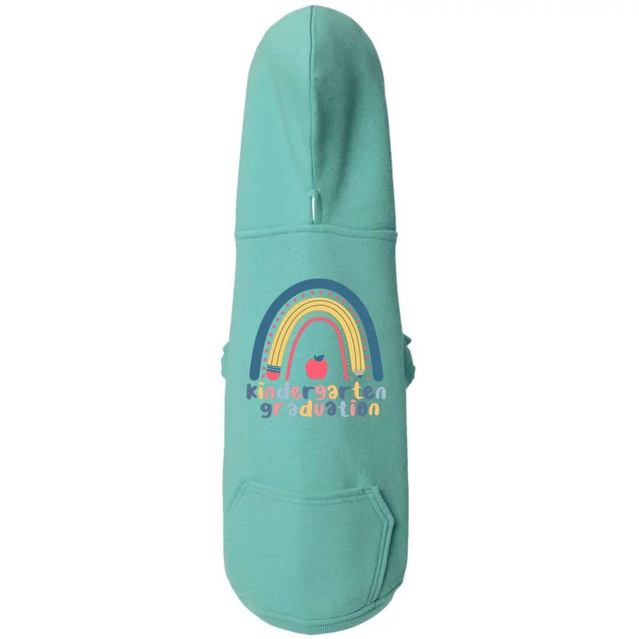 Kindergarten Graduation Rainbow Cute Doggie 3-End Fleece Hoodie