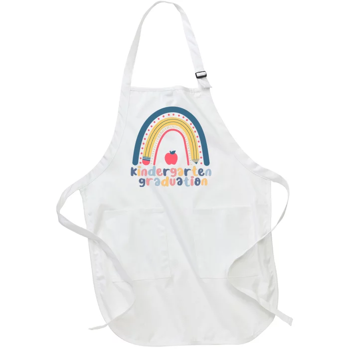 Kindergarten Graduation Rainbow Cute Full-Length Apron With Pocket