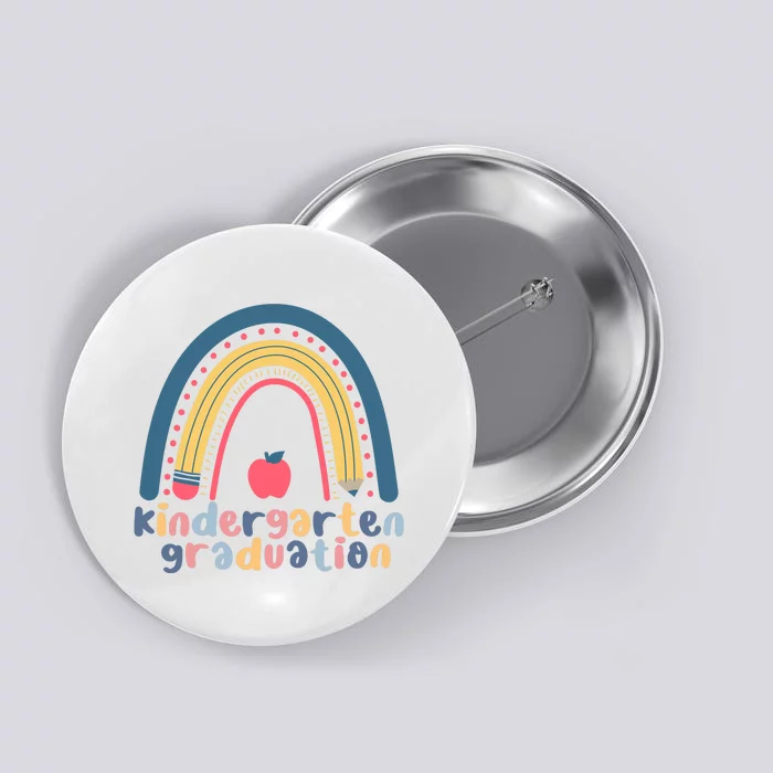 Kindergarten Graduation Rainbow Cute Button