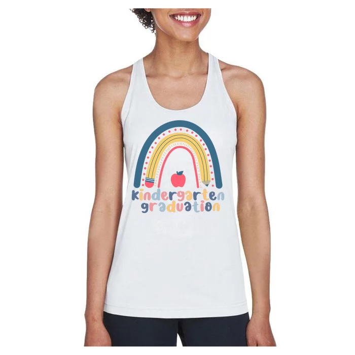 Kindergarten Graduation Rainbow Cute Women's Racerback Tank