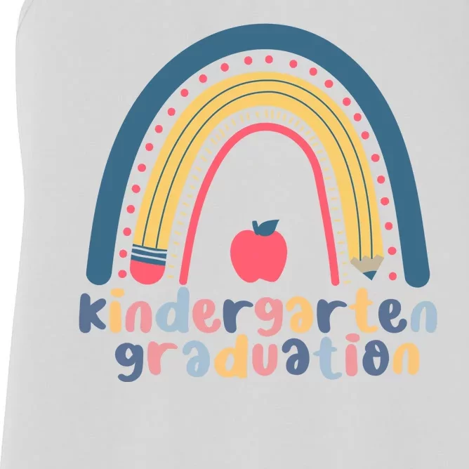 Kindergarten Graduation Rainbow Cute Women's Racerback Tank