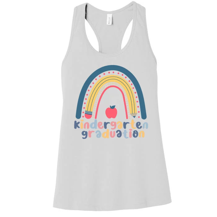 Kindergarten Graduation Rainbow Cute Women's Racerback Tank