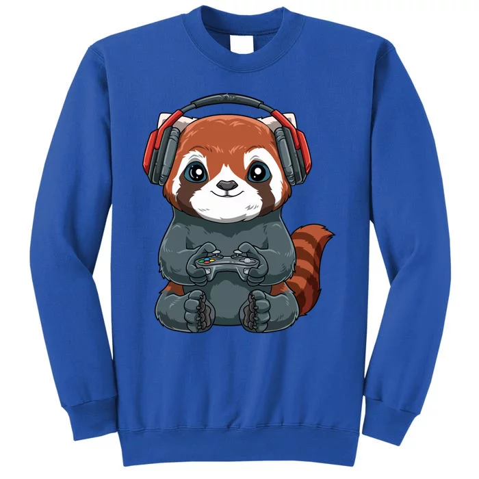 Kawaii Gamer Red Panda Online Gaming Video Games Anime Gift Sweatshirt