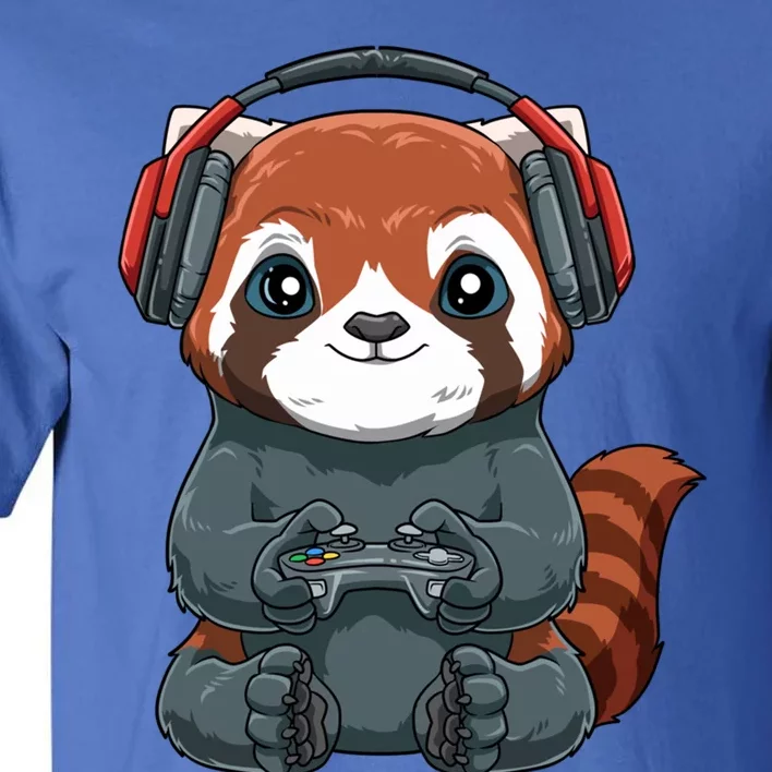 Kawaii Gamer Red Panda Online Gaming Video Games Anime Gift Tall T-Shirt