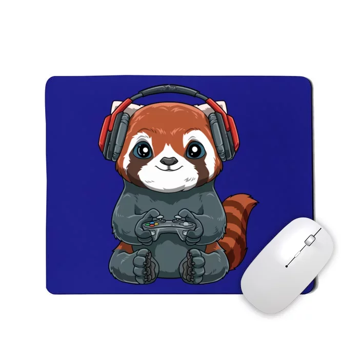 Kawaii Gamer Red Panda Online Gaming Video Games Anime Gift Mousepad