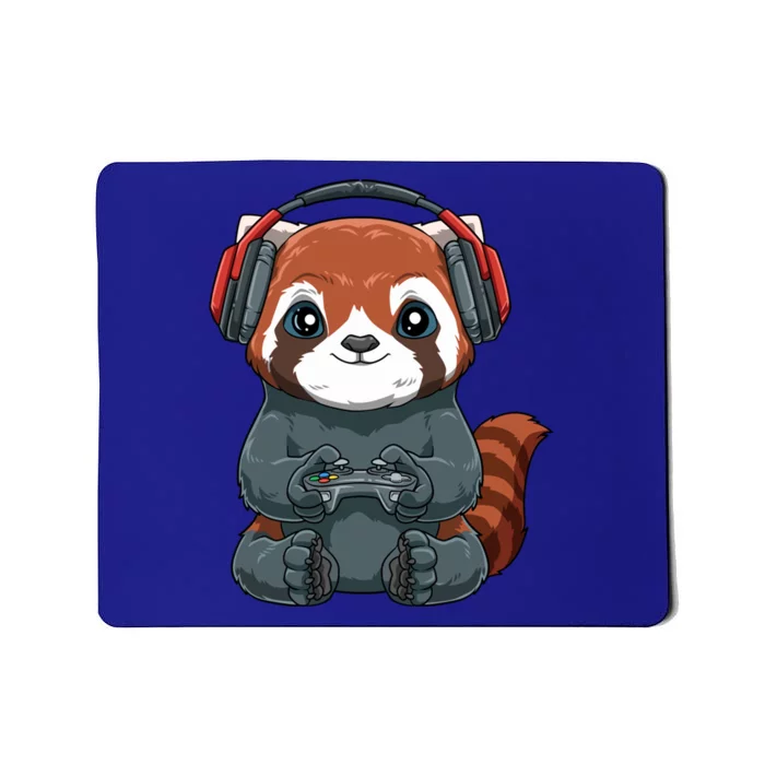 Kawaii Gamer Red Panda Online Gaming Video Games Anime Gift Mousepad