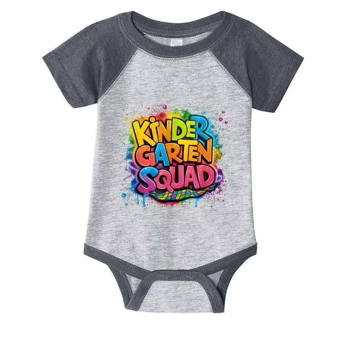 Kinder Graten Squad Back To School Infant Baby Jersey Bodysuit