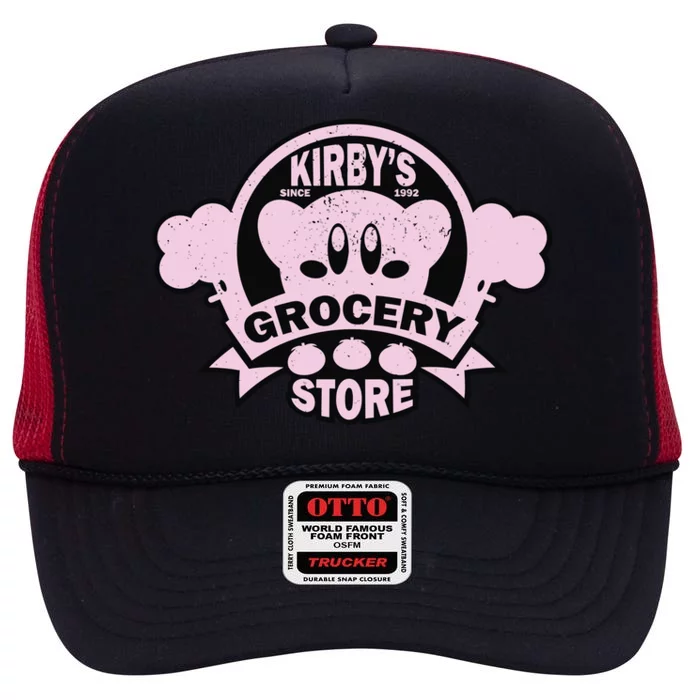 Kirby's Grocery Store High Crown Mesh Trucker Hat