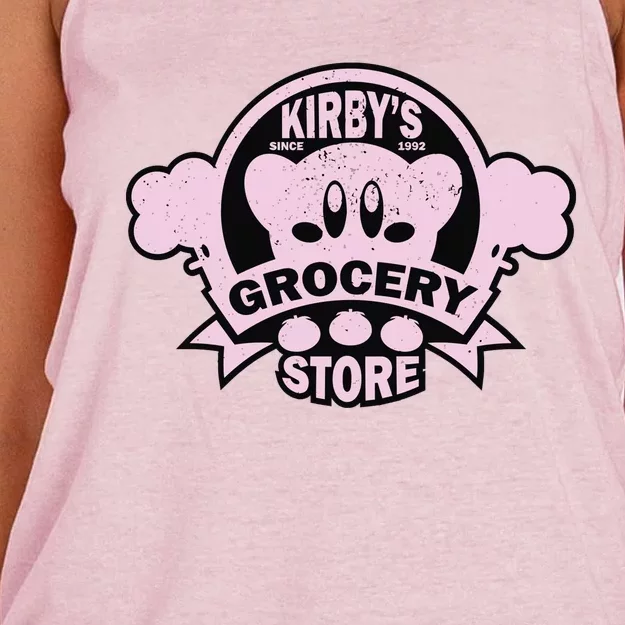 Kirby's Grocery Store Women's Knotted Racerback Tank