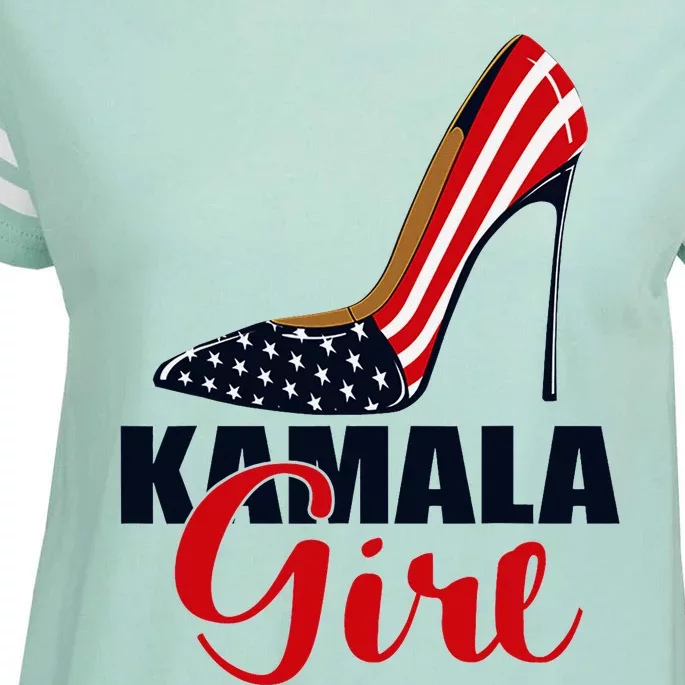 Kamala Girl Stilettos High Heel Harris 2024 Vote President Enza Ladies Jersey Football T-Shirt