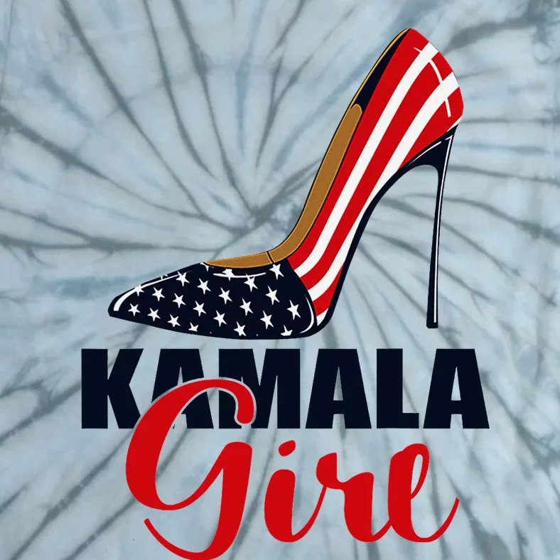 Kamala Girl Stilettos High Heel Harris 2024 Vote President Tie-Dye T-Shirt