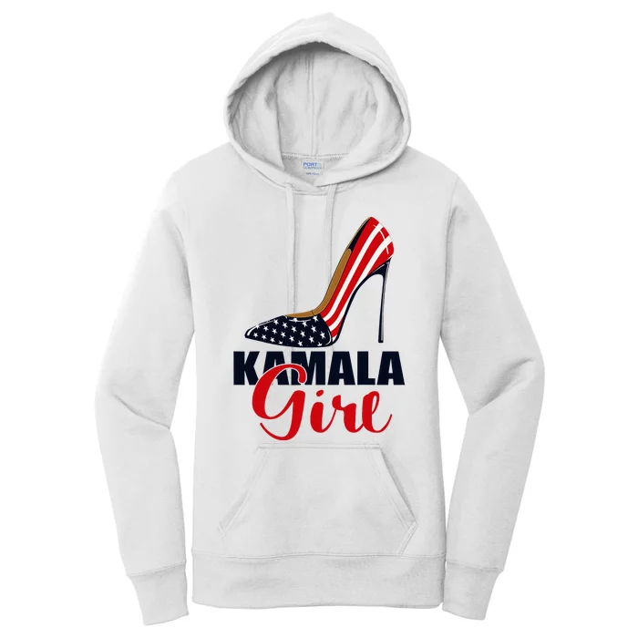 Kamala Girl Stilettos High Heel Harris 2024 Vote President Women's Pullover Hoodie