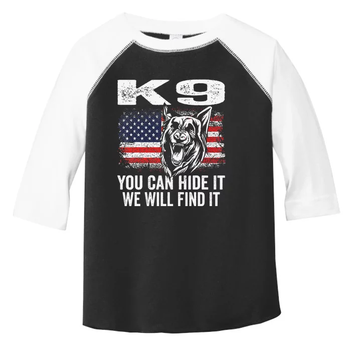 K9 German Shepherd Police Dog Law Enforcement K9 Handler Toddler Fine Jersey T-Shirt