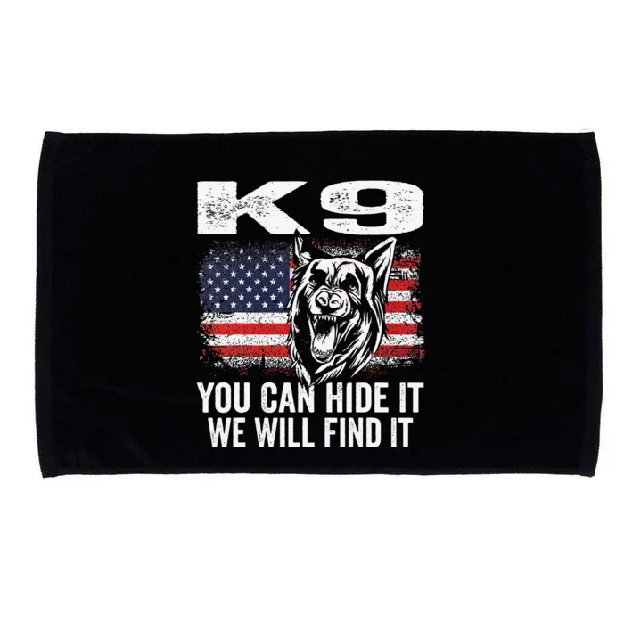 K9 German Shepherd Police Dog Law Enforcement K9 Handler Microfiber Hand Towel