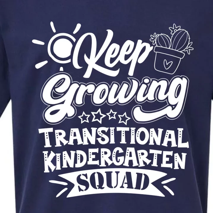 Keep Growing Transitional Kindergarten Teacher Team Gift Sueded Cloud Jersey T-Shirt