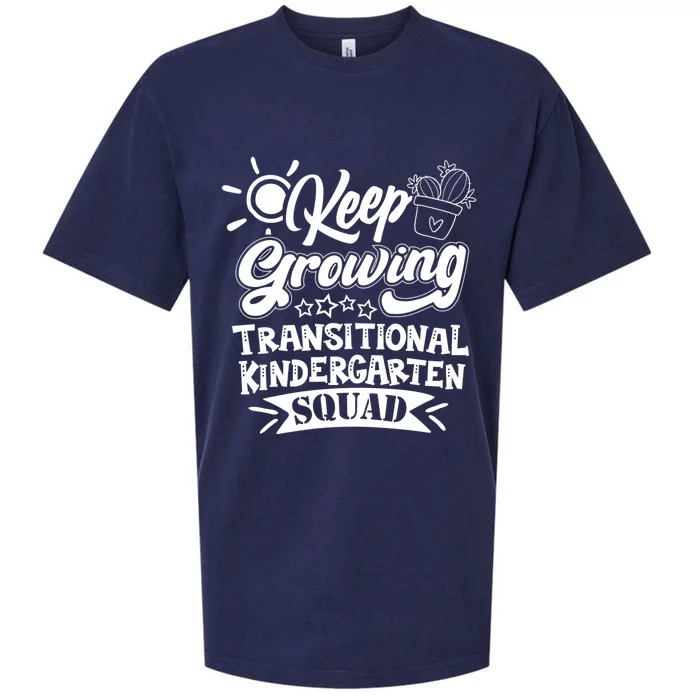 Keep Growing Transitional Kindergarten Teacher Team Gift Sueded Cloud Jersey T-Shirt