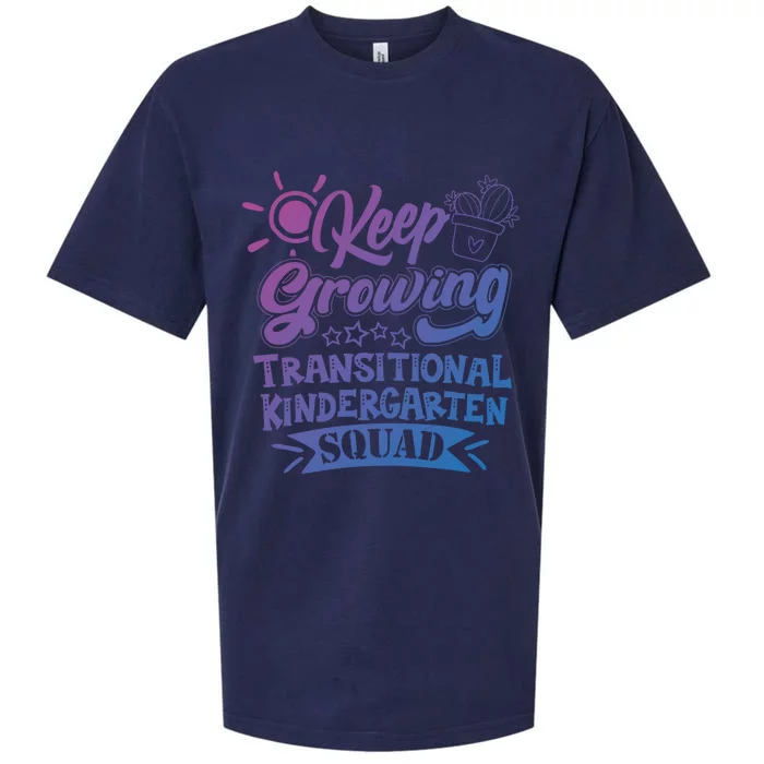 Keep Growing Transitional Kindergarten Teacher Team Gift Sueded Cloud Jersey T-Shirt