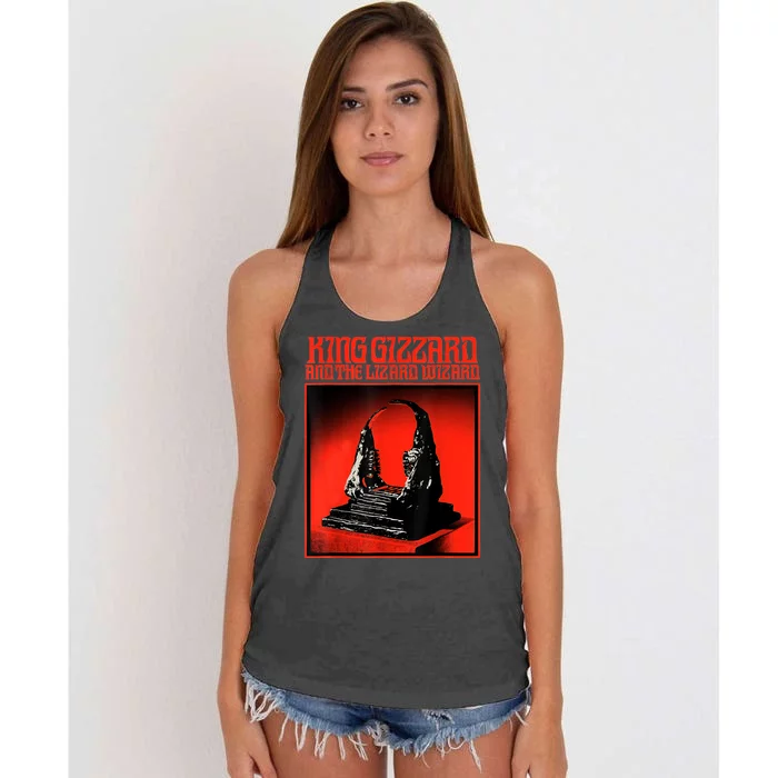 King Gizzards The Lizard Wizards Women's Knotted Racerback Tank