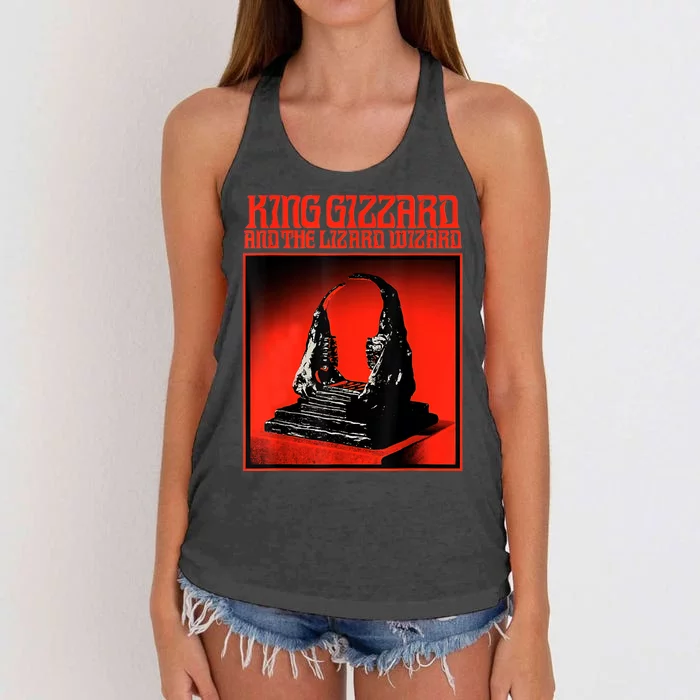 King Gizzards The Lizard Wizards Women's Knotted Racerback Tank