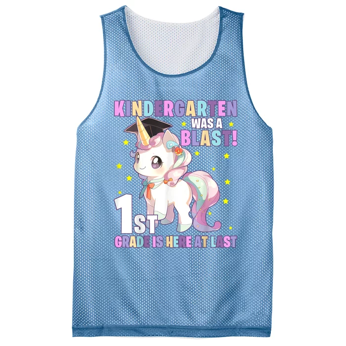 Kindergarten Graduation Unicorn Kindergarten Graduate Mesh Reversible Basketball Jersey Tank