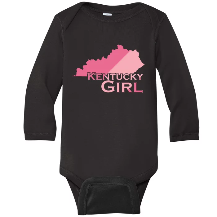 Kentucky Girl Usa America Baby Long Sleeve Bodysuit