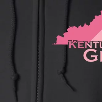 Kentucky Girl Usa America Full Zip Hoodie