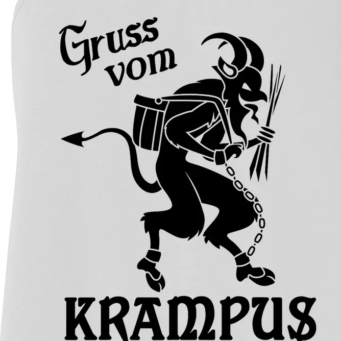 Krampus - Gruss Vom (Greetings From) Krampus, Christmas Women's Racerback Tank