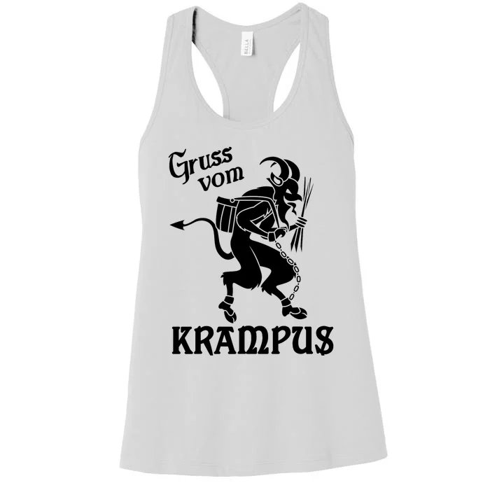 Krampus - Gruss Vom (Greetings From) Krampus, Christmas Women's Racerback Tank