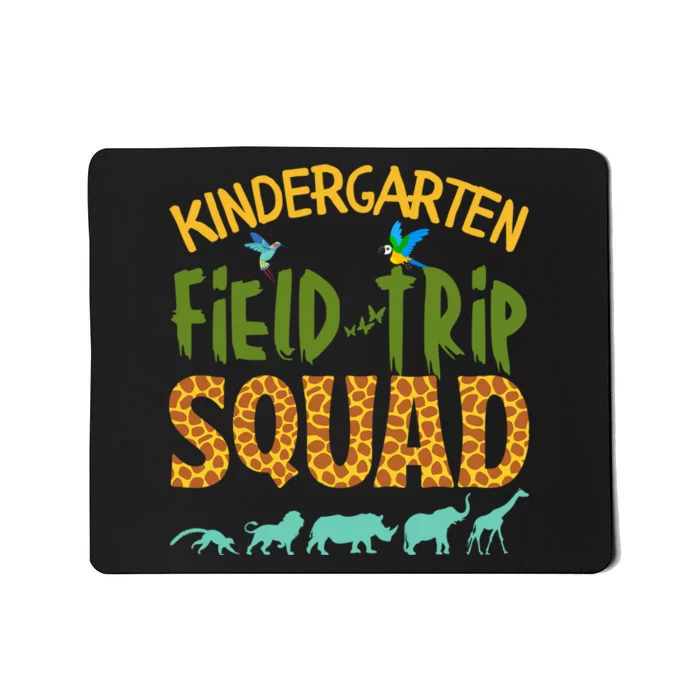 Kindergarten Grade Zoo Crew Funny Wild Animal Jungle Mousepad