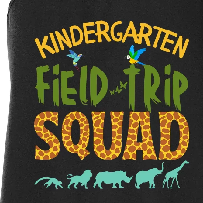 Kindergarten Grade Zoo Crew Funny Wild Animal Jungle Women's Racerback Tank