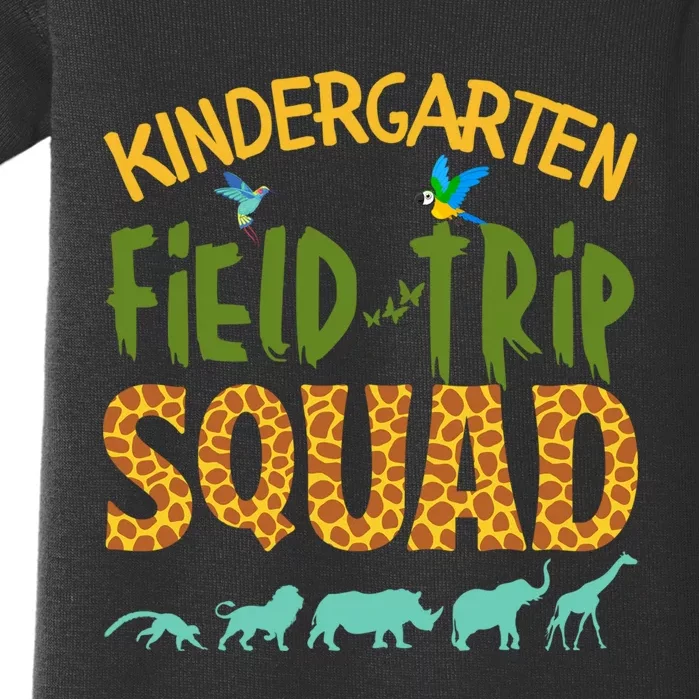 Kindergarten Grade Zoo Crew Funny Wild Animal Jungle Baby Bodysuit