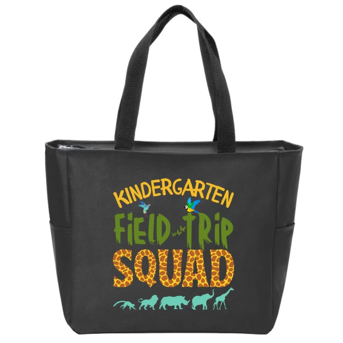 Kindergarten Grade Zoo Crew Funny Wild Animal Jungle Zip Tote Bag