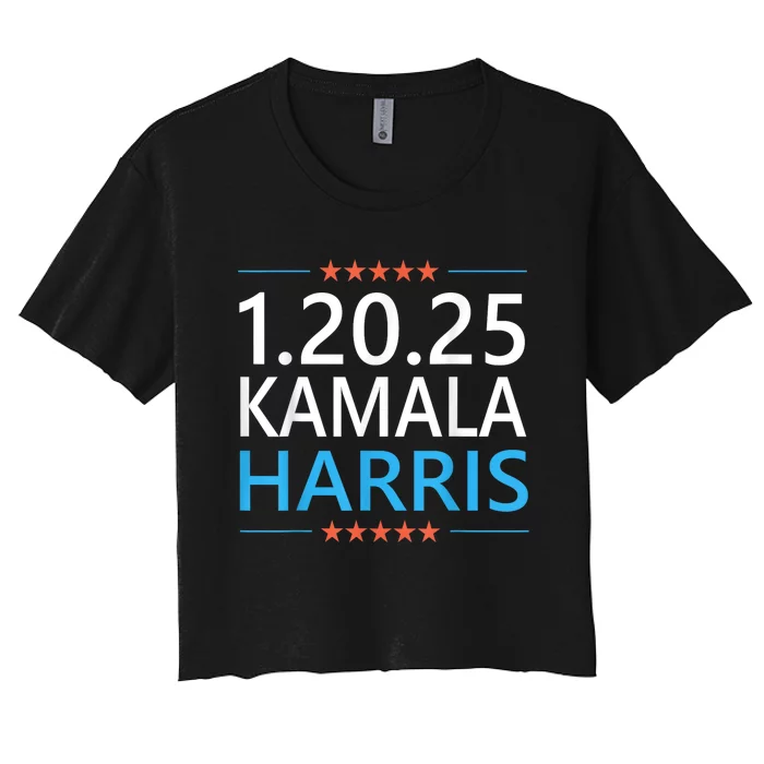 Kamala Harris 1.20.25 Inauguration Day For President 2024 Women's Crop Top Tee