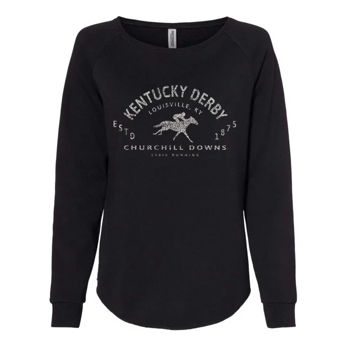 Kentucky Horse 150th Running Horse Lovers Womens California Wash Sweatshirt