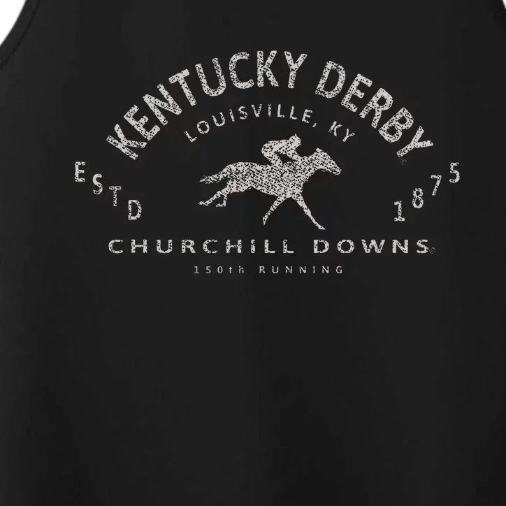 Kentucky Horse 150th Running Horse Lovers Performance Tank